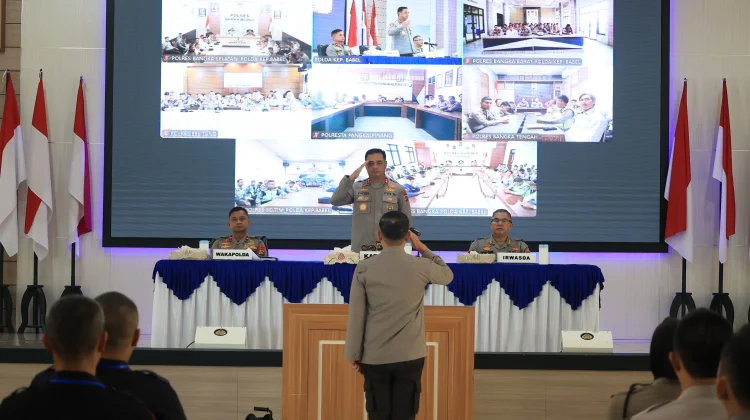 Polda Babel Gelar Latpraops Operasi Ketupat Menumbing 2026
