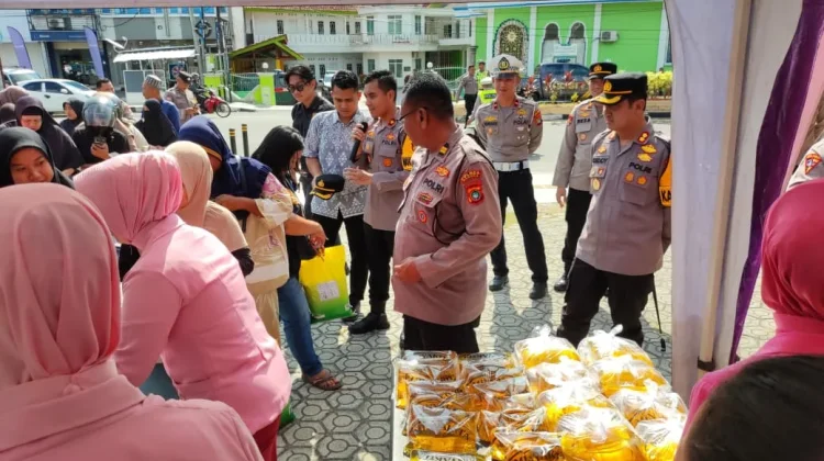 Gerakan Pangan Murah Polres Bangka jelang Lebaran