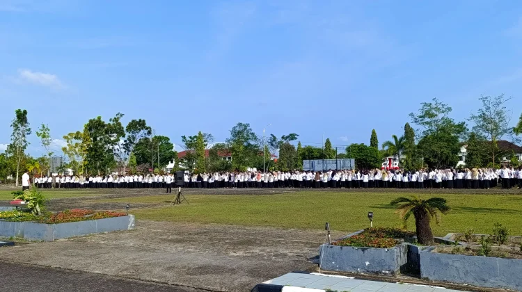 Apel Perdana pasca-Lebaran, Bupati Beltim Tekankan Disiplin dan Pelayanan Publik