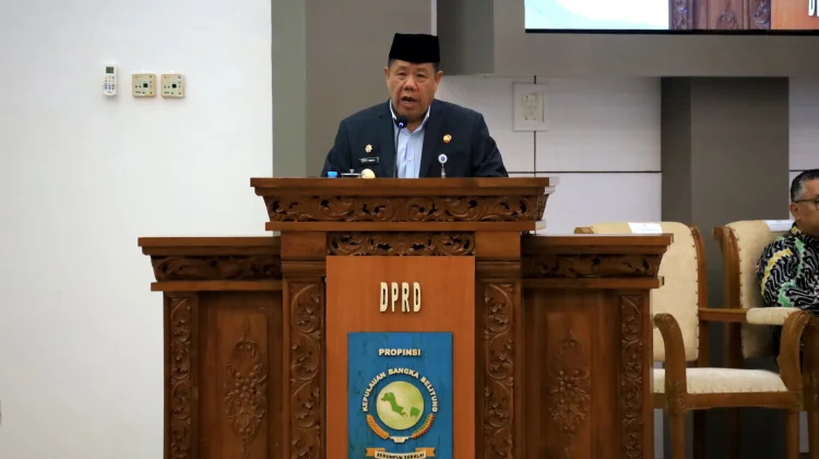 Gubernur Babel Hidayat Sampaikan LKPJ 2025 ke DPRD