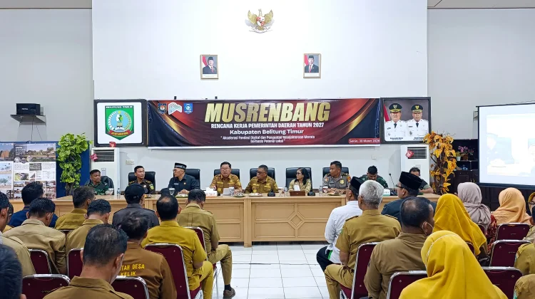 Pemkab Beltim Gelar Musrenbang Rencana Kerja Pemerintah Daerah 2027