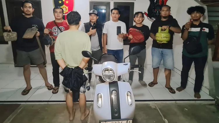 Tim Buser Naga Polresta Pangkalpinang Amankan Pelaku Pencurian Kantor PWI