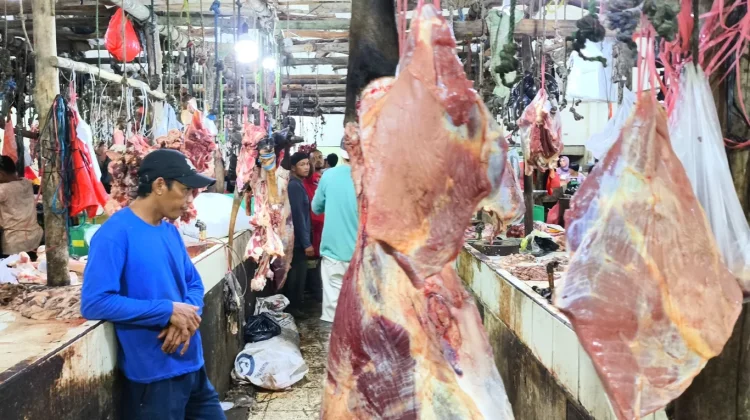 Pasca-Lebaran, Dinpanpertan Bangka Sidak Ketersediaan Daging