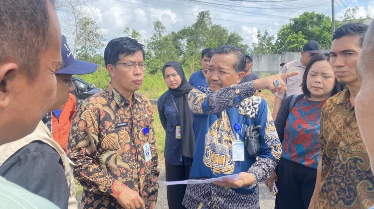 Dinas Pendidikan Babel Tinjau Lokasi Rencana Pembangunan SMAN 5 Pangkalpinang