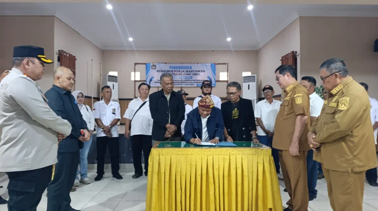 Suherman Fuad Resmi Dikukuhkan sebagai Ketua Pokja Wartawan Beltim