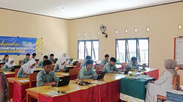 SMPN 2 Manggar Ikuti Tes Kompetensi Akademik Siswa