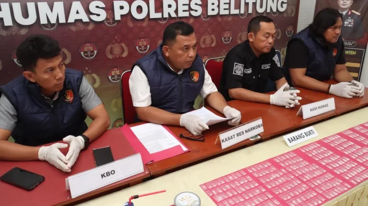 Polres Belitung Ungkap Dua Kasus Sabu, Dua Pria Ditangkap