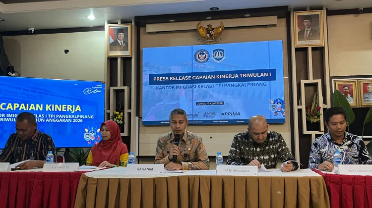 Kantor Imigrasi Pangkalpinang Paparkan Capaian Kinerja Triwulan I 2026