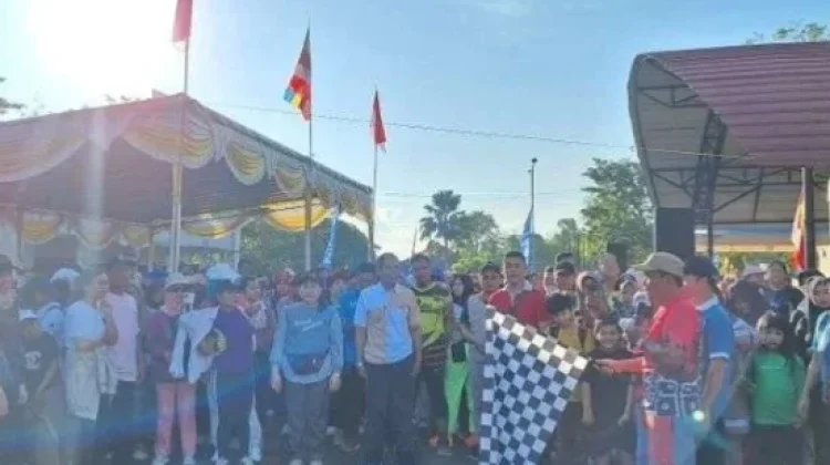 Inovasi Perayaan Waisak, “Vesakha Fun Run” Digelar di Gedung Juang Sungailiat