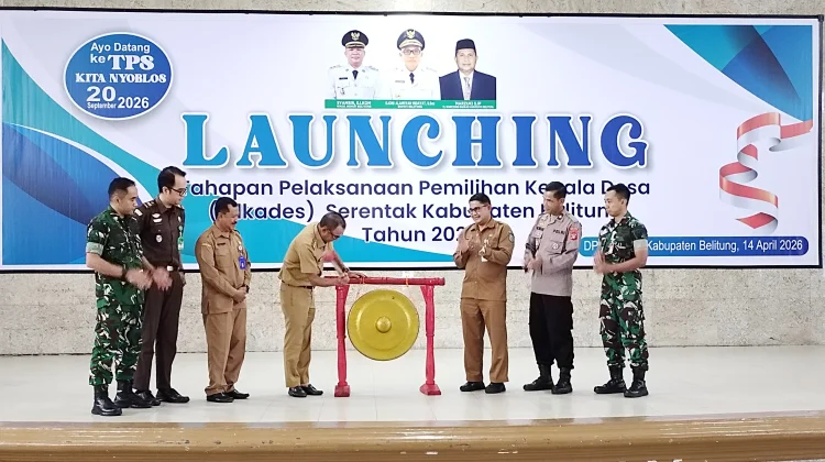 Belitung Launching Tahapan Pilkades Serentak 2026, Bupati Targetkan Zero Konflik