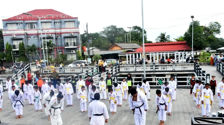 Puluhan Karateka Beltim Ikuti Peringatan HUT ke-55 INKAI
