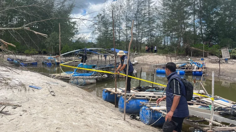 Polres Belitung Tertibkan Tambang Timah Ilegal di Perairan Dusun Ulim