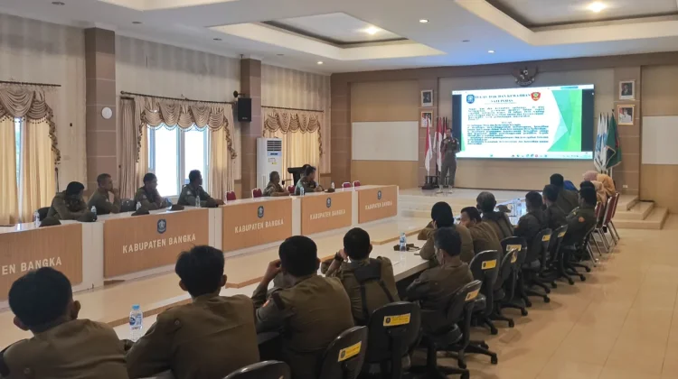 Satpol PP Bangka Menggelar Peningkatan Kapasitas Linmas