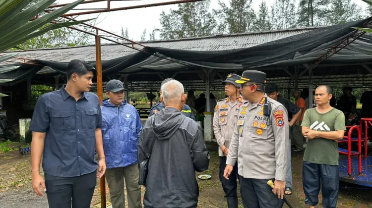 Kapolresta Pangkalpinang Tinjau Lokasi Terdampak Cuaca Buruk