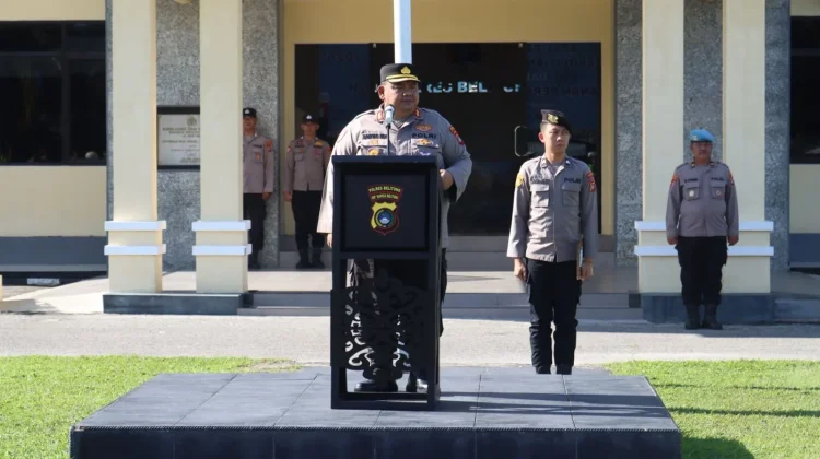 Polres Belitung Gelar Apel Siaga May Day 2026