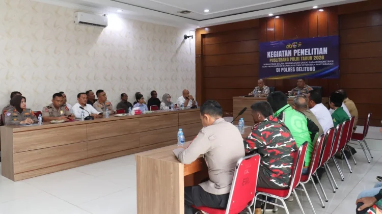 Puslitbang Polri Gelar Riset Penanganan Unjuk Rasa di Belitung