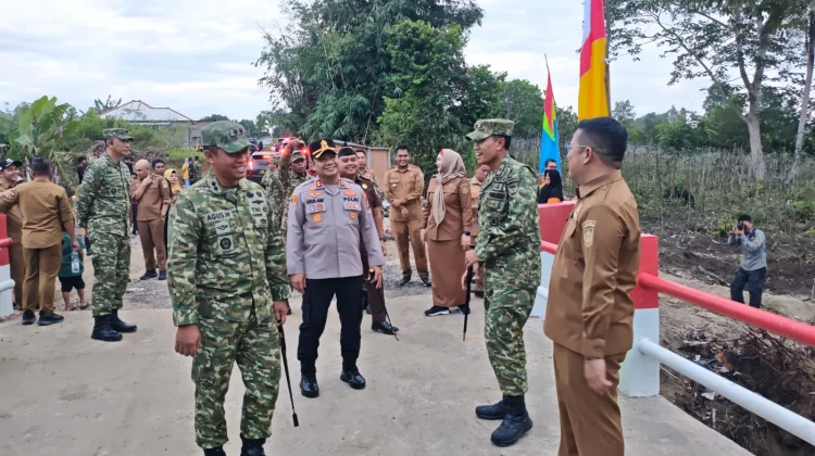 Danrem 045/Garuda Jaya Tinjau 'Jembatan Garuda' di Toboali