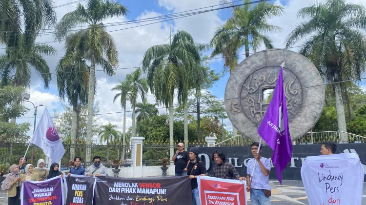 Peringati Hari Kebebsan Pers Sedunia 2026, AJI Pangkalpinang Gelar Aksi Damai