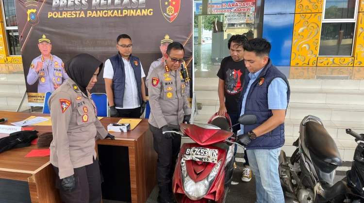 Tim Buser Naga Polresta Pangkalpinang Ungkap Kasus Curanmor di Empat TKP