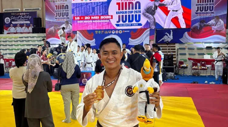 Brigpol M. Genza Raih Emas Judo Kapolri Cup 2026