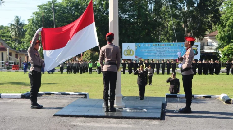 Polres Bangka Gelar Upacara Hari Kebangkitan Nasional