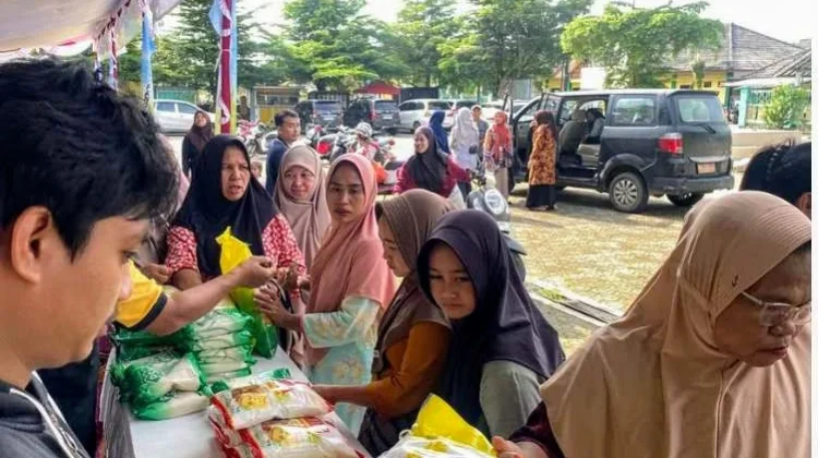 Pemkab Bateng Laksanakan Gerakan Pangan Murah di Sungaiselan