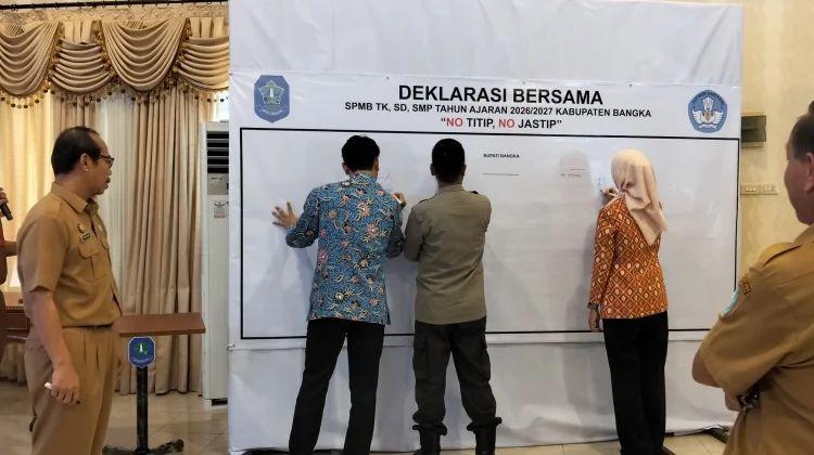 Deklarasi Bersama SPMB 2026/2027 Kabupaten Bangka, Utamakan Transparansi dan Akun