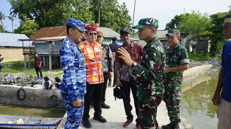 Dandim 0414/Belitung Tinjau Lokasi Rencana Pembangunan KDMP di Pulau Buku Limau