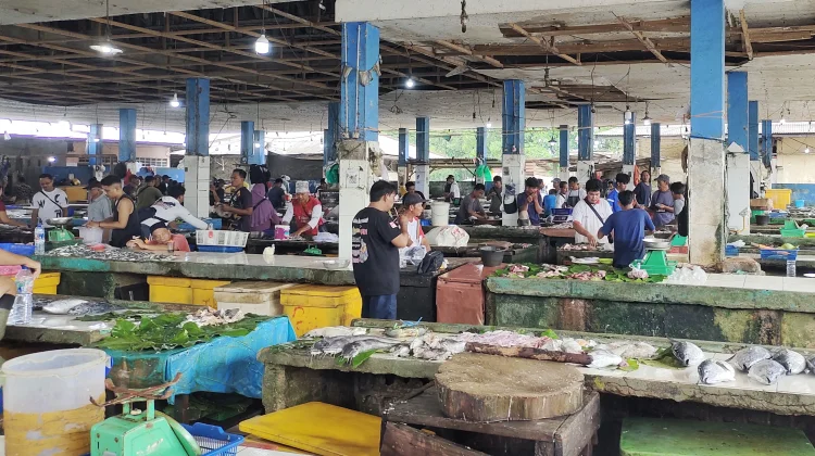 Konsumen Alami Penurunan di Pasar Ikan Tanjungpandan
