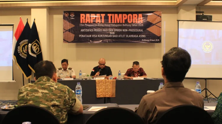 Rapat TIMPORA, Imigrasi Tanjungpandan Bahas Potensi Pelanggaran Keimigrasian
