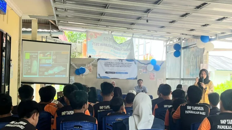 Mahasiswa IAIN SAS Gandeng BNNP Babel Ajak Warga Kebintik Perangi Narkoba