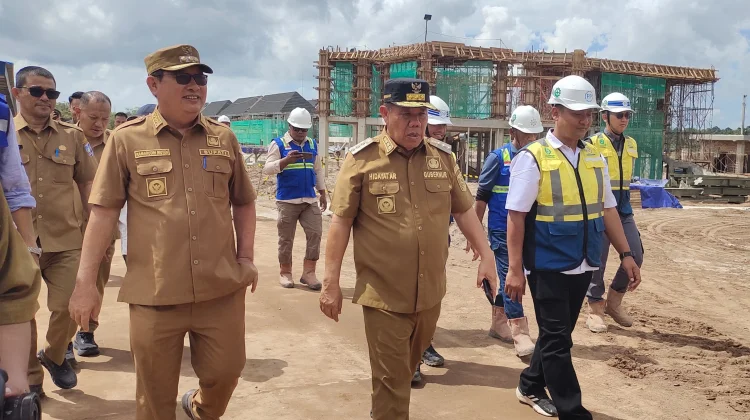 Gubernur Babel Tinjau Progres Pembangunan SMA Garuda di Beltim