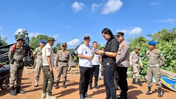 Tim Gabungan Pemkab Bangka Hanya Temukan Ponton saat Penertiban DAS Jada Bahrin