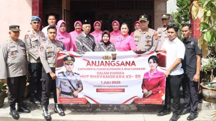 Polresta Pangkalpinang Tebar Kepedulian untuk Purnawirawan Warakawuri