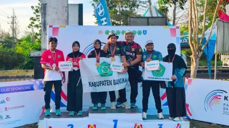 Kabupaten Bangka Raih 17 Mendali Kejurprov Panahan Babel