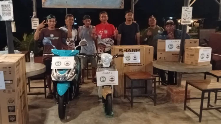 Dedet Bawa Pulang Yamaha Mio Juara 1 Lomba Mancing