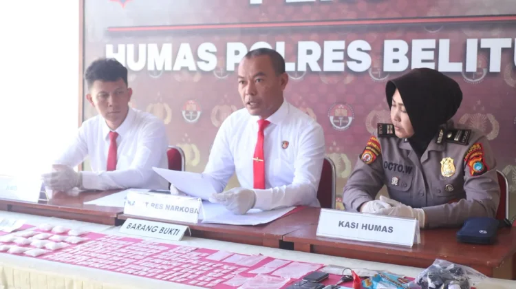 Polres Belitung Ungkap Dua Kasus Sabu, Dua Pria Diamankan