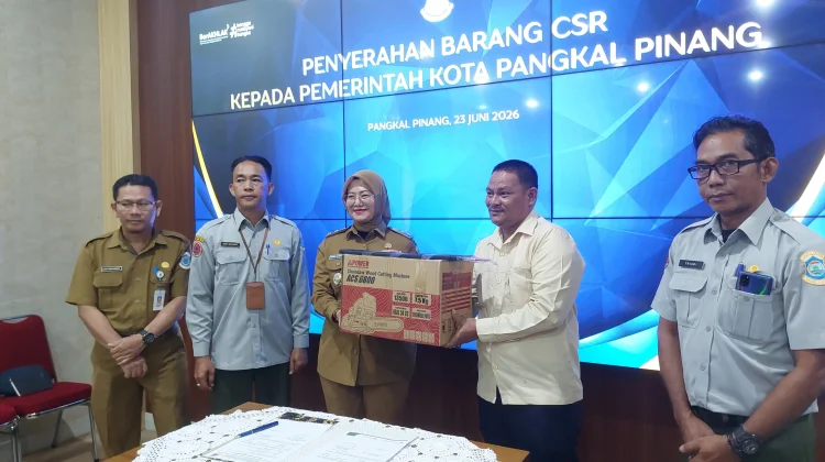 Pemkot Pangkalpinang Terima Bantuan CSR dari PT Menumbing Mitra Sukses