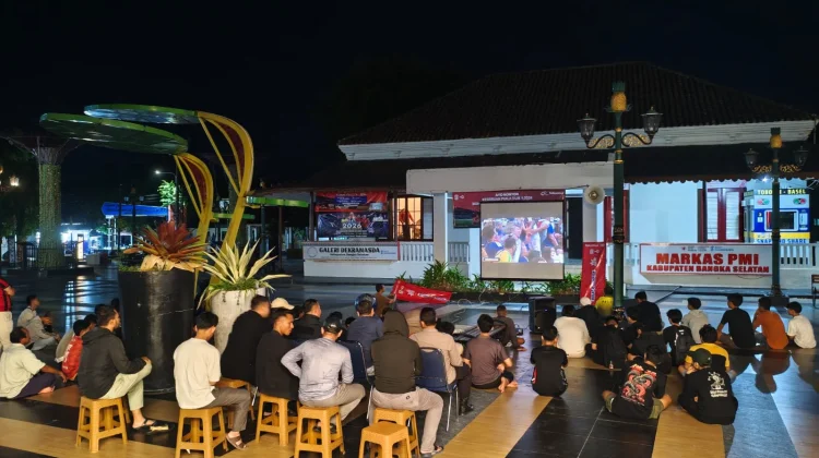 Nobar Piala Dunia di Himpang Lime Habang Semarak Dihadiri Ratusan Warga