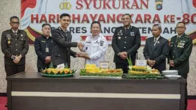 Polres Bangka Tengah Gelar Upacara & Syukuran HUT ke-80 Bhayangkara