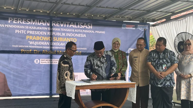 Mendikdasmen Resmikan Program Revitalisasi Sekolah di Babel