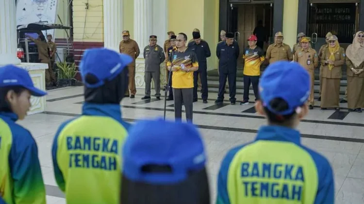 Bupati Algafry Lepas Kontingen POPDA