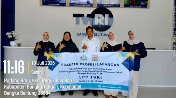 Hari Pertama PPL, Mahasiswa KPI IAIN SAS Babel Langsung Praktik di TVRI Babel