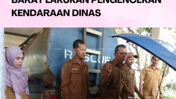 Kadinsos PMD Babar Cek Kondisi Fisik Kendaraan Dinas