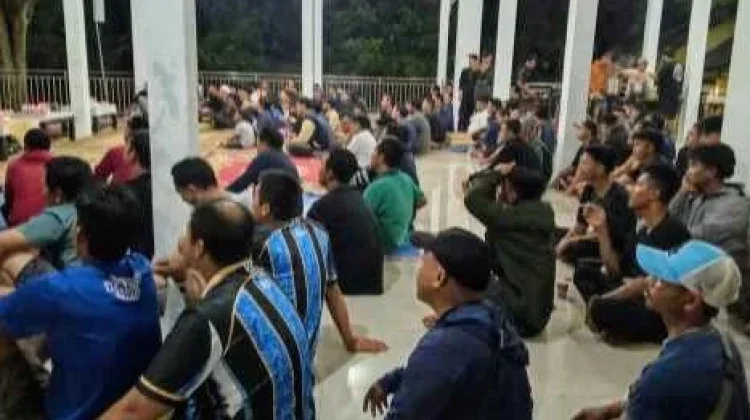 Algafry bersama Ratusan Warga Nobar Seru Spanyol vs Argentina