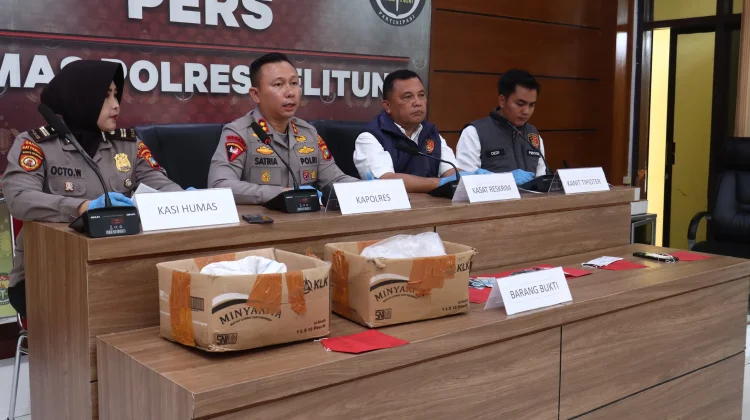 Polres Belitung Gagalkan Penyelundupan Timah 600 Kilogram Berkedok Ikan Asin