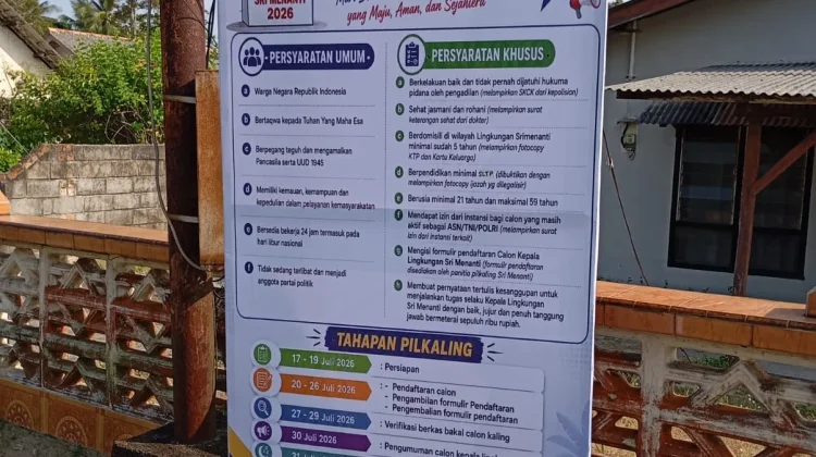 Pilkaling Sri Menanti Digelar 2 Agustus, Pendaftaran Dibuka 20 Juli