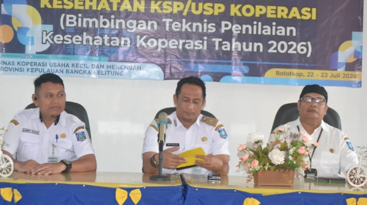 Diskop UKM Babel Geler Bimtek Penilaian Kesehatan Koperasi