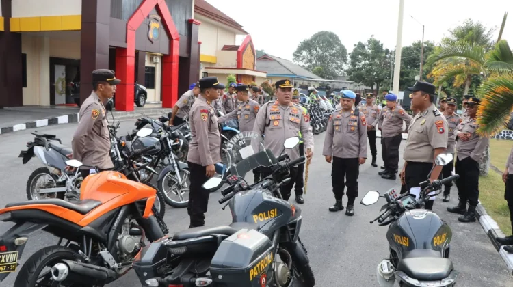 Polres Bangka Cek Kendaraan Operasional Dukung Pengoptimalan Pelayanan