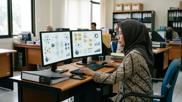 Dinas Perpustakaan Beltim Luncurkan BATU PULAS, Layanan Kearsipan Lebih Cepat